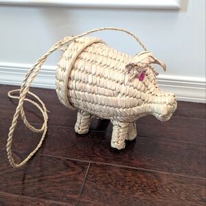 Hand Woven Piggy Purse